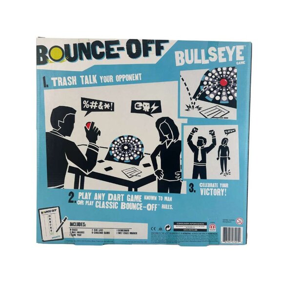 Mattel Bounce Off Bullseye Table Top Game / 2-4 Players - Picture 2 of 3